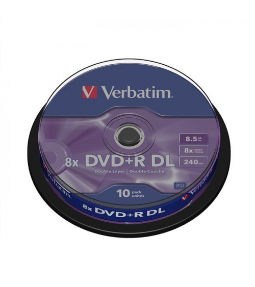 1x10 Verbatim DVD+R Double...